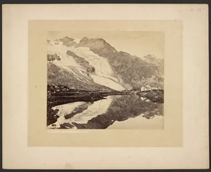Das Bernina-Hospiz und Cambréna-Gletscher
