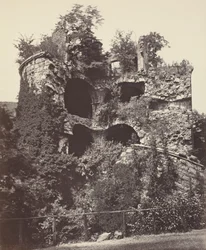 Der gesprengte Turm, Heidelberger Schloss, ca. 1865 (Foto)