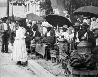Seil-Tabakverkäufer, Jamaika, um 1905