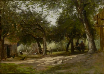 Landschaft mit einem Bauernhof, 1830-1880