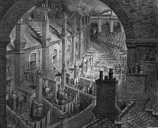 Über London mit der Eisenbahn, 1872