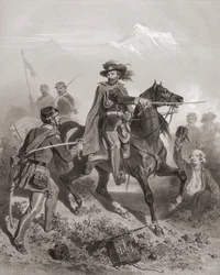 Giuseppe Garibaldi in der Schlacht von Varese