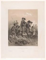 General Giuseppe Garibaldi als Anführer in der Schlacht bei Varese