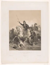 König Viktor Emanuel II. von Italien während der Schlacht bei Palestro