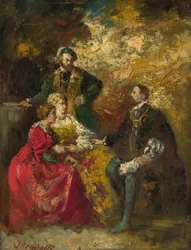 Konversationsstück, um 1880