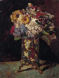 Stillleben mit Blumenstrauß