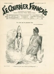 Cover von „Le Courrier francais“, Nummer 33, Satirique en N & B