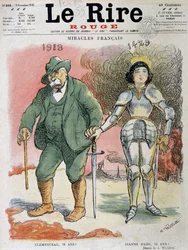 Erster Weltkrieg (1914-1918): Französische Wunder, Georges Clemenceau (1841-1929), im Jahr 1918, der Vater des Sieges war 78 Jahre alt und Jeanne D