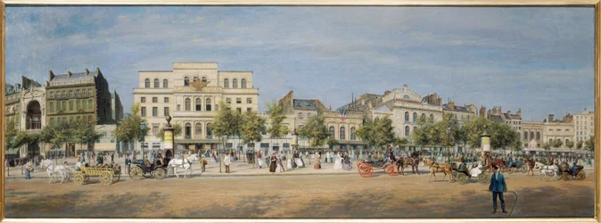 Gesamtansicht der Theater des Boulevard du Temple, 1862