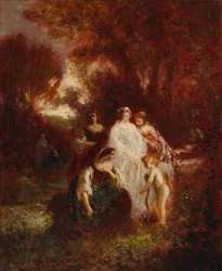 Figuren im Wald, um 1857-1862
