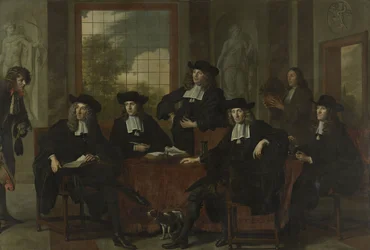 Die Superintendenten des Collegium Medicum in Amsterdam, 1683