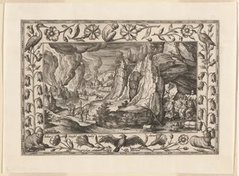 Lot und seine Töchter, aus Landschaften mit alten und neuen Testamentsszenen und Jagdszenen