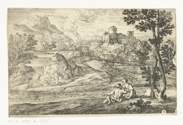 Landschaft mit Schloss