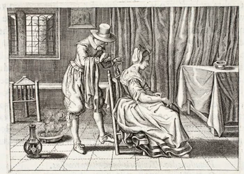 Anlegen von Blutegeln, Illustration aus 