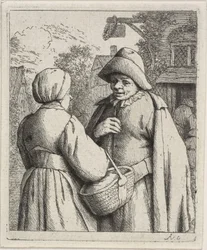 Mann und Frau im Gespräch