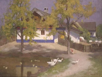 Ein slawisches Häuschen in Kalocsa, ca. 1905-07