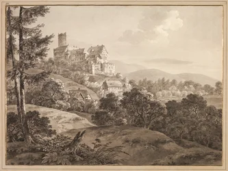 Blick auf das Schloss Gnandstein