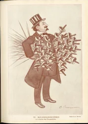 Fantasio, ca. 1912_4_1 - Illustration von A. Barrere (1874-1931): Fechten - Rouzier Dorcieres