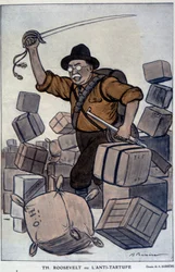 Theodore Roosevelt - von Barrère, in „Fantasio“ vom 01.09.1915