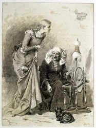 Dornröschen - in „Die Märchen“ von Charles Perrault, Illustrationen von Adrien Marie