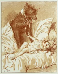 Rotkäppchen - in „Die Märchen“ von Charles Perrault, Illustrationen von Adrien Marie