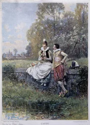 Das Geständnis - von A. Moreau, Anfang des 20. Jahrhunderts