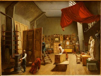 Das Atelier von Abel de Pujol