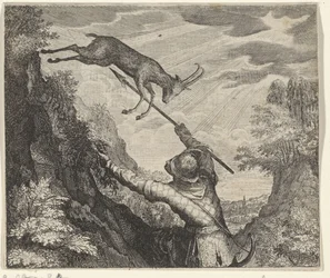 Fabel von der Gämse und dem Jäger