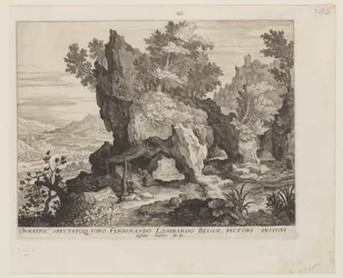 Felsige Landschaft mit St. Hieronymus