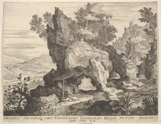 Felsige Landschaft mit St. Hieronymus