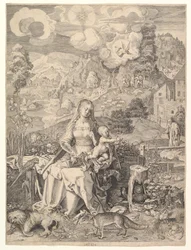 Jungfrau und Kind in einer Landschaft, ca. 1597
