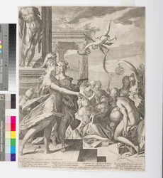 Athena führt die Malerei unter den Musen ein, ca. 1603