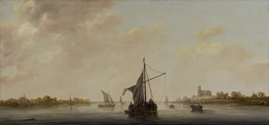 Ein Blick auf die Maas bei Dordrecht