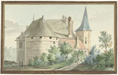 Das Schloss in Wouw (von hinten)