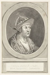 Porträt von Kaiser Adolf VII. von Nassau, im Oval, nach rechts