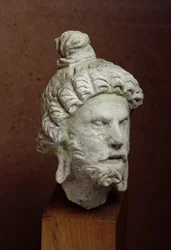 Kopf von Brahma, Afghanistan, 2.-4. Jahrhundert