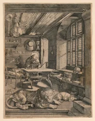 Heiliger Hieronymus in seinem Studierzimmer