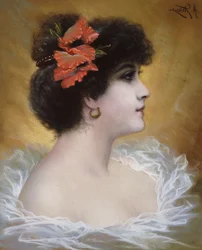 Eine schöne Dame