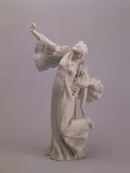Tänzerin, von einem Tischmittelstück, Sevres, 1900