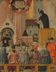 Ein Dominikaner predigt, ca. 1470