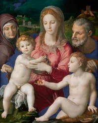 Die Heilige Familie mit der heiligen Anna und Johannes dem Täufer