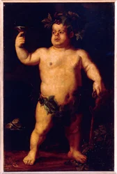 Porträt des Zwergs Morgante als Bacchus