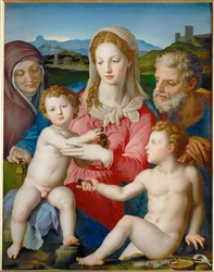 Die Heilige Familie mit der Heiligen Anna und Johannes dem Täufer