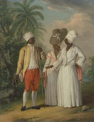 Freie Westindische Dominikaner, freie Eingeborene von Dominica, ca. 1770