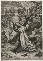 Der heilige Franziskus empfängt die Stigmata