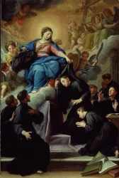 Die Madonna mit den sieben Gründern des Servitenordens