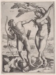 Apollo und Daphne, datiert 1515
