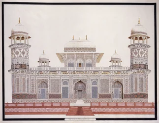 Das Grab von Etahmadowlah, ca. 1815