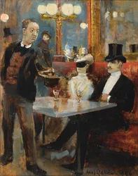 In einem Café in Paris