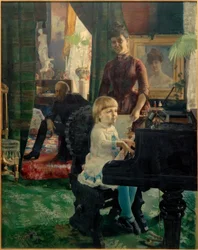 Porträt der Familie des Mathematikers E.R. Neovius